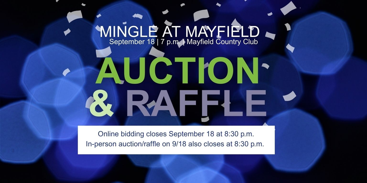 Mingle at Mayfield Auction/Raffle Banner
