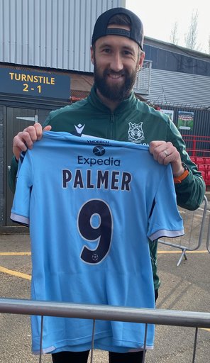 Wrexham AFC Shirt - Match Worn & Signed by Ollie Palmer - From Sheffield  Utd FA Cup Game