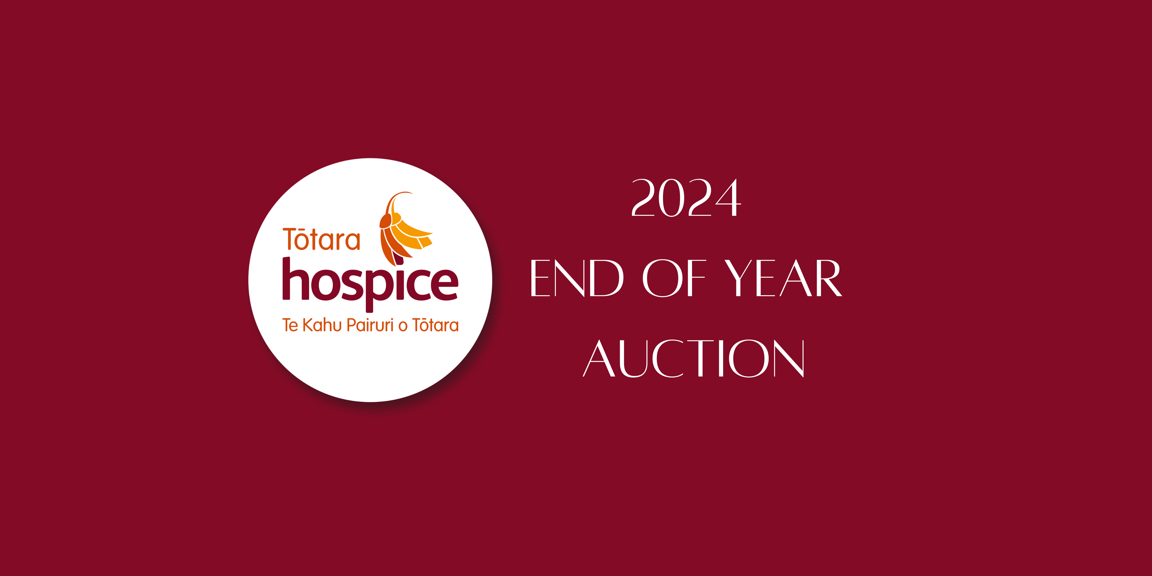 Totara Hospice End Of Year Auction Banner Totara Hospice End Of Year Auction Banner