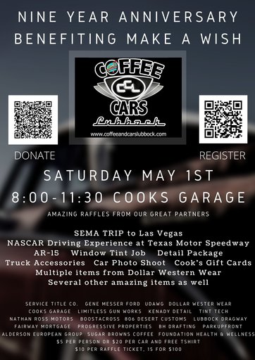 Coffee And Cars Anniversary Make A Wish Galabid